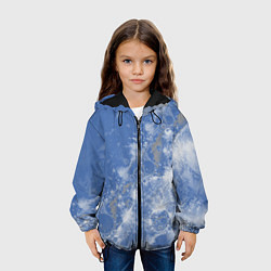 Куртка с капюшоном детская Летающие треугольники, цвет: 3D-черный — фото 2