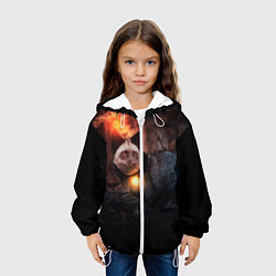 Куртка с капюшоном детская Волшебная лисица, цвет: 3D-белый — фото 2