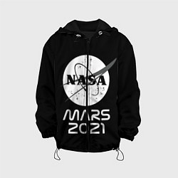 Куртка с капюшоном детская NASA Perseverance, цвет: 3D-черный