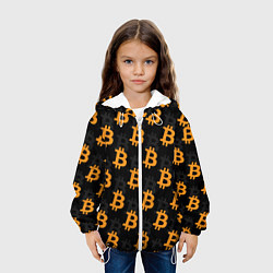 Куртка с капюшоном детская БИТКОИН BITCOIN, цвет: 3D-белый — фото 2