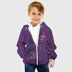 Куртка с капюшоном детская Daft Punk, цвет: 3D-белый — фото 2