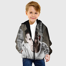 Куртка с капюшоном детская Честер, цвет: 3D-черный — фото 2