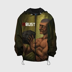 Куртка с капюшоном детская Rust, цвет: 3D-черный