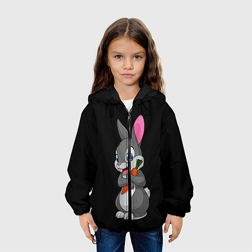 Детская куртка ЗАЙКА / 3D-Черный – фото 3