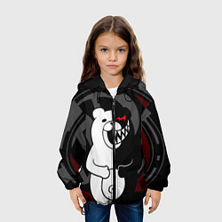 Куртка с капюшоном детская MONOKUMA МОНОКУМА DANGANRO, цвет: 3D-черный — фото 2