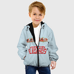 Куртка с капюшоном детская Крипы LOL, цвет: 3D-черный — фото 2