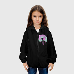 Куртка с капюшоном детская Атака Титанов, цвет: 3D-черный — фото 2