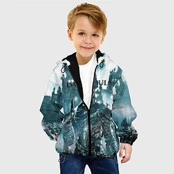 Куртка с капюшоном детская Dark Souls, цвет: 3D-черный — фото 2
