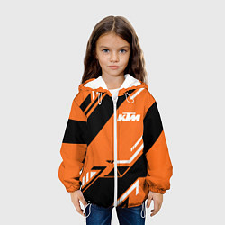 Куртка с капюшоном детская KTM КТМ SPORT, цвет: 3D-белый — фото 2
