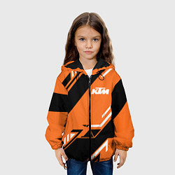 Куртка с капюшоном детская KTM КТМ SPORT, цвет: 3D-черный — фото 2