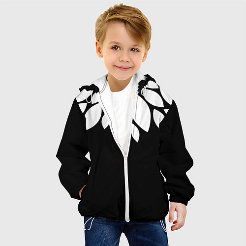 Детская куртка Лепестки / 3D-Белый – фото 4