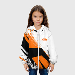 Куртка с капюшоном детская KTM КТМ Z, цвет: 3D-белый — фото 2