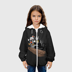 Куртка с капюшоном детская CUPHEAD, цвет: 3D-белый — фото 2
