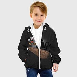 Куртка с капюшоном детская CUPHEAD, цвет: 3D-белый — фото 2
