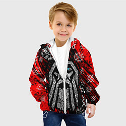 Куртка с капюшоном детская БОГ ОДИН СИВОЛИКА, цвет: 3D-белый — фото 2