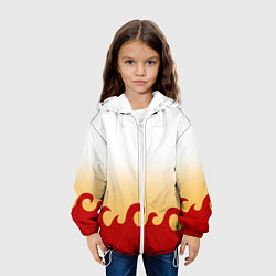 Куртка с капюшоном детская ШИНДЖУРО РЕНГОКУ KNY, цвет: 3D-белый — фото 2