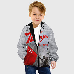 Куртка с капюшоном детская 9 мая День победы, цвет: 3D-черный — фото 2