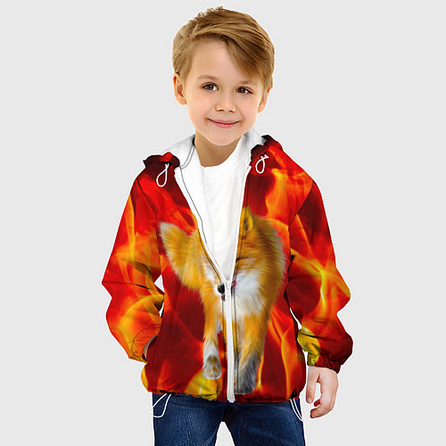 Детская куртка Fire Fox / 3D-Белый – фото 4