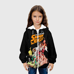 Куртка с капюшоном детская Шаман Кинг Ремейк аниме, цвет: 3D-белый — фото 2