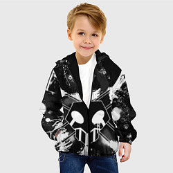 Куртка с капюшоном детская БЛИЧ ШИНИГАМИ ЛОГО НА СПИНЕ, цвет: 3D-черный — фото 2