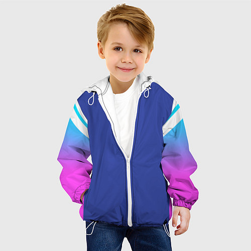 Детская куртка NEON GRADIENT FITNESS UNIFORM / 3D-Белый – фото 4
