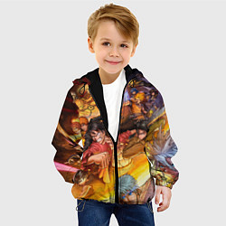 Куртка с капюшоном детская Anime Art, цвет: 3D-черный — фото 2