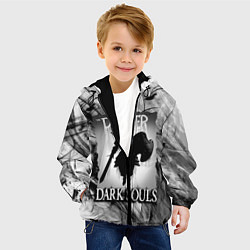 Куртка с капюшоном детская DARK SOULS ТЁМНЫЙ МИР, цвет: 3D-черный — фото 2