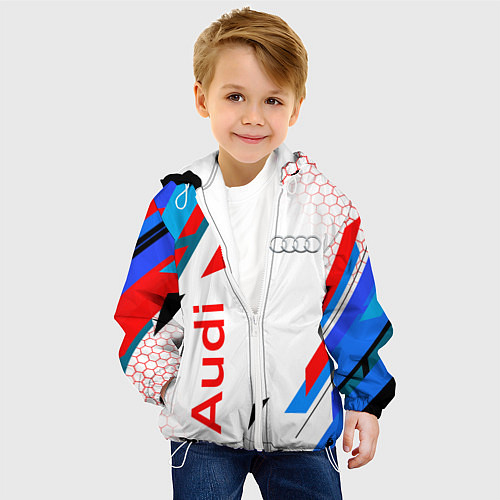 Детская куртка AUDI АУДИ SPORT / 3D-Белый – фото 4