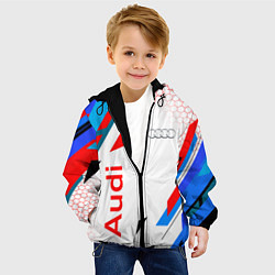 Куртка с капюшоном детская AUDI АУДИ SPORT, цвет: 3D-черный — фото 2
