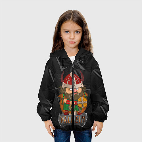 Детская куртка Valheim строгий викинг / 3D-Черный – фото 3