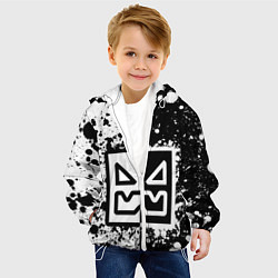Куртка с капюшоном детская GEOMETRY DASH ГЕОМЕТРИ ДАШ, цвет: 3D-белый — фото 2