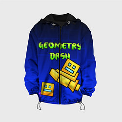 Куртка с капюшоном детская Geometry Dash, цвет: 3D-черный
