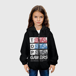 Куртка с капюшоном детская TOP GAMER ТОП ГЕЙМЕР, цвет: 3D-черный — фото 2