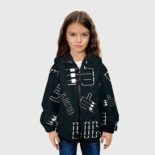 Детская куртка Лайк / 3D-Черный – фото 3