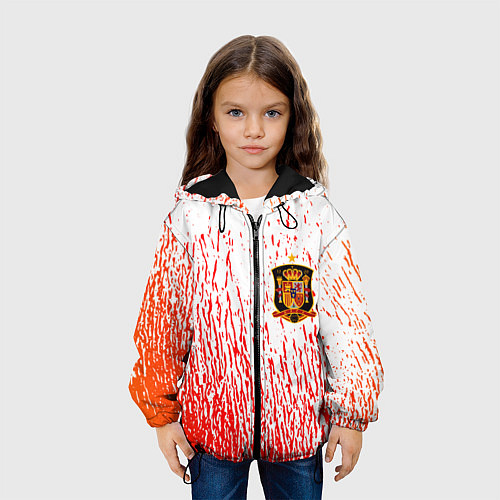 Детская куртка Сборная Испании / 3D-Черный – фото 3