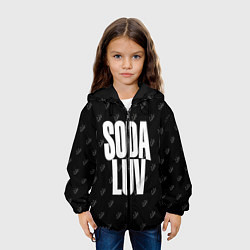 Куртка с капюшоном детская Репер - SODA LUV, цвет: 3D-черный — фото 2