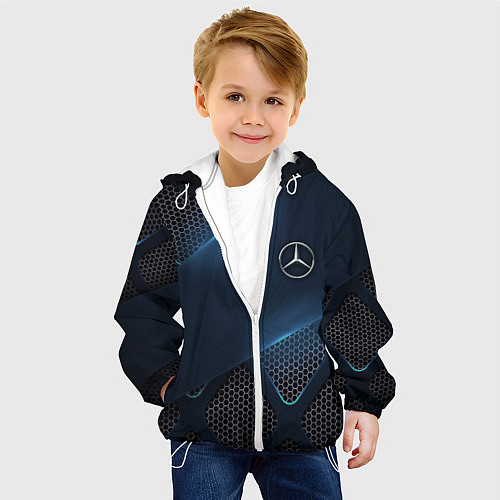 Детская куртка MERCEDES BENZ 3D Geometry 3Д / 3D-Белый – фото 4