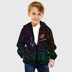 Куртка с капюшоном детская AVICII АВТОГРАФ RAIBOW, цвет: 3D-черный — фото 2