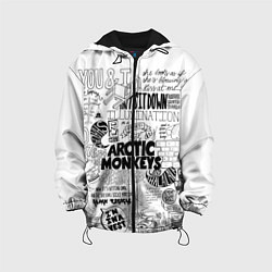 Куртка с капюшоном детская Arctic Monkeys, цвет: 3D-черный