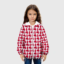 Куртка с капюшоном детская Бокс, цвет: 3D-белый — фото 2