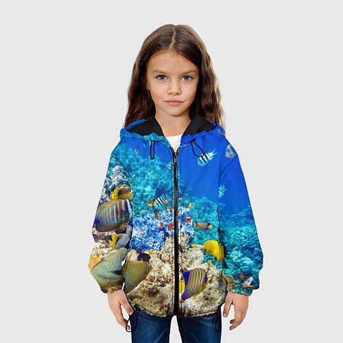 Детская куртка Морской мир / 3D-Черный – фото 3