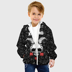 Куртка с капюшоном детская The Binding of Isaac, цвет: 3D-белый — фото 2