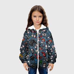 Куртка с капюшоном детская Узор Исаака, цвет: 3D-белый — фото 2