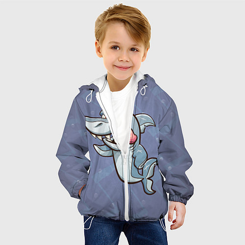 Детская куртка Акула / 3D-Белый – фото 4