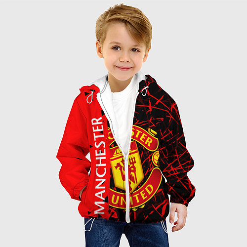 Детская куртка МАНЧЕСТЕР MANCHESTER UNITED / 3D-Белый – фото 4