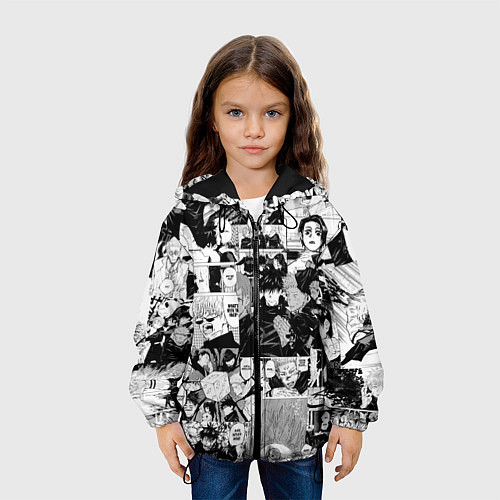 Детская куртка Магическая Битва / 3D-Черный – фото 3