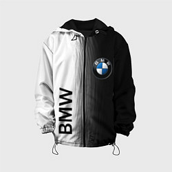 Куртка с капюшоном детская Black and White BMW, цвет: 3D-черный