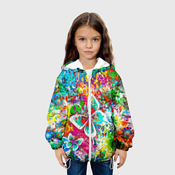 Куртка с капюшоном детская ЯРКИЕ КРАСКИ, цвет: 3D-белый — фото 2