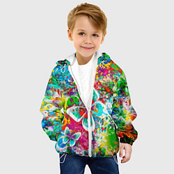 Куртка с капюшоном детская ЯРКИЕ КРАСКИ, цвет: 3D-белый — фото 2