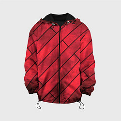 Куртка с капюшоном детская Red Boards Texture, цвет: 3D-черный